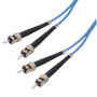 OM2 50/125, Multimode Fiber Cable, Dual ST / Dual ST, Blue 2.0m