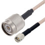 SMA Male to TNC Male Cable Assembly using RG316-DS Coax, 1.5 FT with HeatShrink
