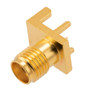 RF PCB Connector, SMA, Female,  Up to 18 GHz, Edge Mount, Straight, 0.150 inch PCB Thickness, 0.020 inch pin diameter