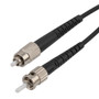 Fiber Optic Patch Cable FC/UPC to ST/UPC Simplex 62.5/125 OM1 MMF 3.0mm Black, (LSZH) w/ internal spiral armor, 2 meter