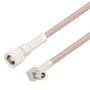 SMC Plug to SMC Plug Right Angle Cable Assembly using RG316 Coax, 3 FT