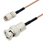 SMA Male to BNC Male Cable Assembly using RG178 Coax, 3 FT