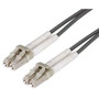 OM1 62.5/125, Clipped Fiber Cable, Dual LC / Dual LC, 3.0m