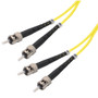 OM2 50/125, Multimode Fiber Cable, Dual ST / Dual ST, Yellow 5.0m