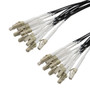 12 Strand LC/UPC to LC/UPC 50/125 OM3, 6.2mm Distribution Cable, 2.0mm Breakout 0.5M, LSZH - 20M