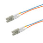 LC UPC duplex to LC UPC duplex, MM OM1, military tactical distribution cable assembly, 20 meters