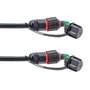 Fiber optic, IP68 Hybrid LC/APC (2x 12AWG pin contacts) to IP68 Hybrid LC/APC, single mode, 10.5mm LSZH, 10 meter cable assembly
