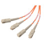 OM2 50/125 Multimode, LSZH Fiber Cable, Dual SC / Dual SC, 5.0m