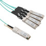 Active Optical Cable Breakout QSFP28 100Gbps to 4x28G SFP28, 5 meters, MSA Compatible