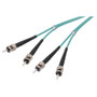 OM3 50/125, 10 Gig Multimode Fiber Cable, Dual ST / Dual ST, 2.0m