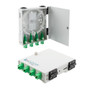 FTTH (Fiber To The Home) Metal Terminal Box with 4 Simplex SC/APC Couplers and Pigtails