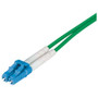 9/125, Single Mode Fiber Cable, Dual LC / Dual LC, Green 2.0m