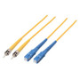 9/125, Singlemode Fiber Cable, Dual ST /Dual SC, 3.0m