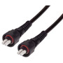 OM3 50/125, IP67 Multimode Fiber Cable, Dual LC / Dual LC, 10.0m