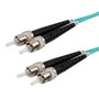 Fiber Optic Patch Cable ST to ST Duplex 50/125 multimode OM3 LSZH, 3 meter