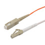 LC/SC 50/125 Multimode Simplex Fiber Patch Cable, OM2, 1 Meter