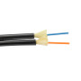 1-Meter Interval OM2 MMF 50/125 Duplex Fiber Cable 3.0mm OD Black Tactical Usage