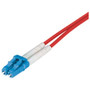 9/125, Single Mode Fiber Cable, Dual LC / Dual LC, Red 2.0m
