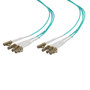 4 Strand LC/UPC-LC/UPC OM3 Multimode Distribution Cable, 4.8mm Riser Jacket, 2.0mm breakout at 0.5M - 10 meters