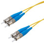 Mil M83522 ST 2x to Mil M83522 ST 2x, SM OS2, 2.0mm LSZH zipcord, 10 meter cable assembly