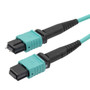 Fiber patch cable MPO Male to MPO Female, 12 fiber MMF OM3 type B, OFNP (Plenum-rated), 10-meter