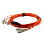 4 Strand SC/UPC-SC/UPC OM1 Multimode Distribution Cable, 4.8mm Riser Jacket, 2.0mm breakout at 0.5M - 10 meters