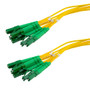 6 Strand LC/APC-LC/APC Single Mode OS2 Distribution Cable, 5.0mm PVC Jacket, 2.0mm breakout at 0.5M - 5 meters