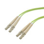 OM5 50/125 Multimode Fiber Cable, Dual LC / Dual LC, 25m with OFNR Zipcord Jacket