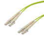 OM5 50/125 Multimode Fiber Cable, Dual LC / Dual LC, 25.0m with LSZH Zipcord Jacket