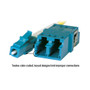 LC Duplex MM/SM Keyed Coupler Turquoise