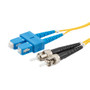 Fiber Optic Patch Cable SC to ST Duplex 9/125 single mode OS1 OFNP, 10 meter