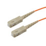 SC/SC 62.5/125 Multimode Simplex Fiber Patch Cable, OM1, 2 Meter
