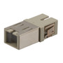 Fiber Coupler, SC/SC Simplex, Translucent Internal Shutter, Side Spring, No Flange, Beige