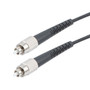Fiber Optic Patch Cable FC/UPC to FC/UPC Simplex 9/125 SMF G.652.D 3.0mm Black, (LSZH) w/ internal spiral armor, 10 meter