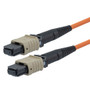 MPO no pins to MPO no pins, 24 Fiber, Type A, 62.5/125 OM1 MMF, OFNR, 3 Meter
