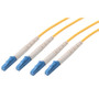 9/125, Singlemode Low Smoke Zero Halogen Fiber Cable Dual LC / Dual LC, 1.0m