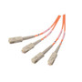 OM2 50/125, Multimode Plenum Fiber Cable Dual SC / Dual SC, 5.0m