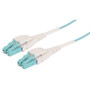 OM3/OM4 50/125 Multimode Fiber Optic Cable, Dual ULC / Dual ULC, 7.0m