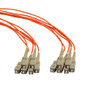 6 Strand SC/UPC-SC/UPC OM1 Multimode Distribution Cable, 5.0mm Riser Jacket, 2.0mm breakout at 0.5M - 15 meters