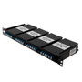 MPO male w/ pins pullable rack mount chassis with 4 LGX cassettes, 48 LC Single mode fiber OS2