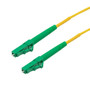 LC-APC to LC-APC  9/125 Single mode Simplex Fiber Patch Cable, OS2, 1 Meter