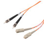 OM2 50/125, Multimode Fiber Cable, Dual ST / Dual SC, 3.0m