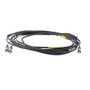Mil M83522 ST 2x to Mil M83522 ST 2x, MM OM4, 2.0mm Mil Tactical zipcord, 20 meter cable assembly