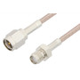 SMA Male to SMA Female Cable Assembly using RG-316 Coax, 5 FT with HeatShrink, LF Solder