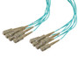 6 Strand SC/UPC-SC/UPC OM3 Multimode Distribution Cable, 5.0mm Riser Jacket, 2.0mm breakout at 0.5M - 15 meters