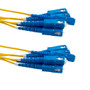 6 Strand SC/UPC-SC/UPC Single Mode OS2 Distribution Cable, 5.0mm Plenum Jacket, 2.0mm breakout at 0.5M - 10 meters
