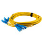 6 Strand SC/UPC-SC/UPC Single Mode OS2 Distribution Cable, 5.0mm Plenum Jacket, 2.0mm breakout at 0.5M - 10 meters