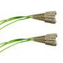 4 Strand SC/UPC-SC/UPC OM5 Multimode Distribution Cable, 4.8mm Riser Jacket, 2.0mm breakout at 0.5M - 10 meters