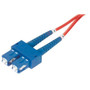 9/125, Single Mode Fiber Cable, Dual SC / Dual SC, Red 3.0m