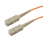 SC/SC 62.5/125 Multimode Simplex Plenum Fiber Patch Cable, OM1, 5 Meter